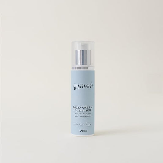 GlyMed Plus Mega Cream Cleanser - 6.75 oz | 200 ml - Professional Skin Cleansing Avelisse