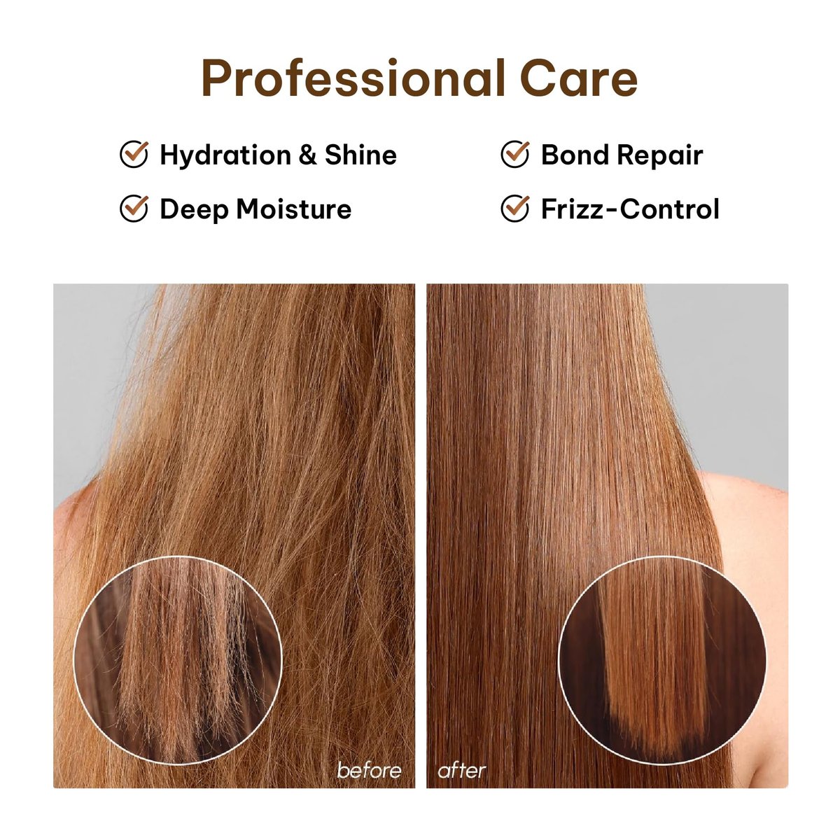 WOTION Deep Repair Conditioning Argan Oil Collagen Hair Mask - 16.9 Fl Oz Avelisse