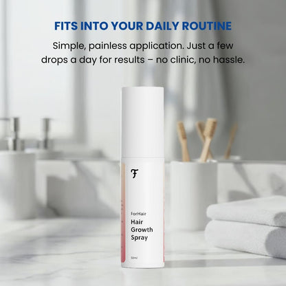 ForHair Men Hair Growth Spray – Stimulates New Hair, Strengthens Follicles – Local Regrowth Action, No Unwanted Body Hair – Safe and Easy Alternative to Pills, Costly and Painful Treatments Avelisse