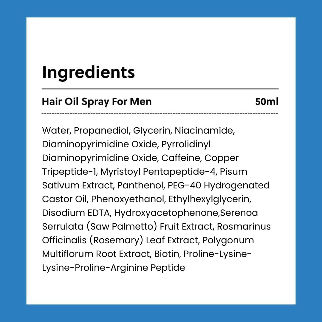 ForHair Men Hair Growth Spray – Stimulates New Hair, Strengthens Follicles – Local Regrowth Action, No Unwanted Body Hair – Safe and Easy Alternative to Pills, Costly and Painful Treatments Avelisse