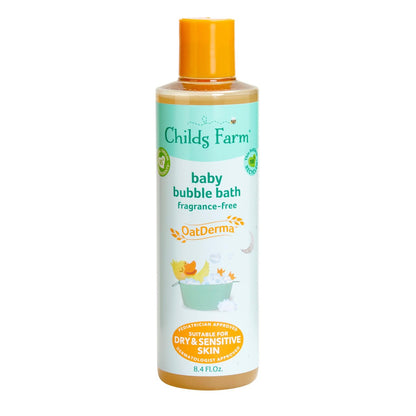 Childs Farm OatDerma Fragrance-Free Bubble Bath – Gently Cleanses and Soothes Dry, Sensitive Skin, Suitable for Newborns, 8.4 Fl Oz Avelisse