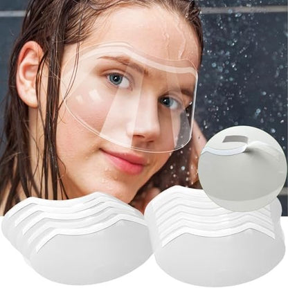 CLOEWCL 100 Pcs Disposable Clear Plastic Eye Shield for Showering, Haircut, Lash Aftercare – Shower Visor for Adults