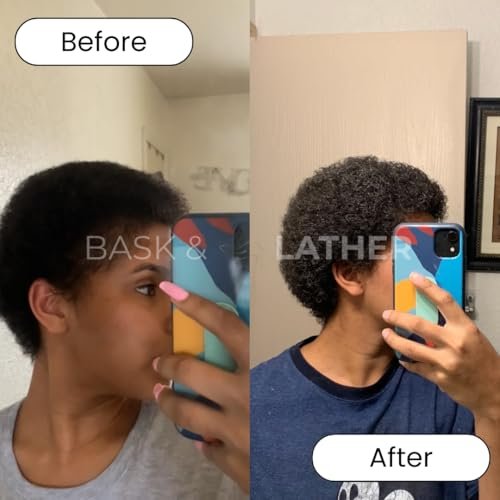 Bask & Lather Co. Healthy Men’s Hair & Beard Care Kit – Complete Growth Routine with Beard Oil, Shampoo, Conditioner & Scalp Moisture System for All Hair & Beard Types Avelisse