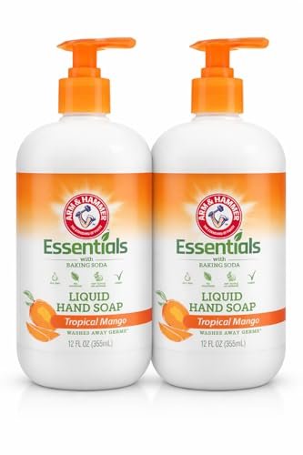 Arm & Hammer Essentials Gentle Baking Soda Liquid Hand Soap, Tropical Mango, 12 fl oz (Pack of 2) - görsel 2