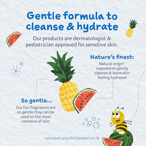 Childs Farm Kids Hair & Body Wash for Dry, Sensitive Skin, Watermelon & Organic Pineapple, 8.4 Fl Oz - görsel 10