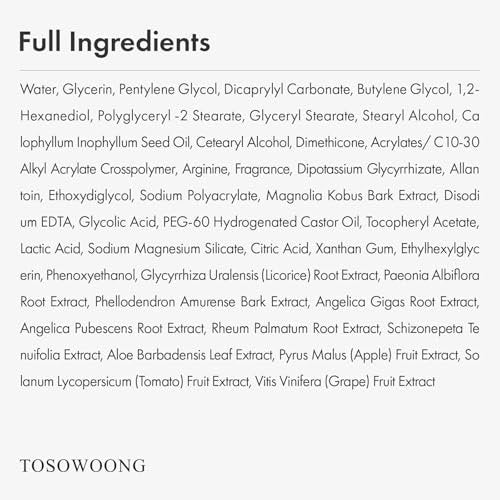 TOSOWOONG Pore Refiner Cream – AHA Pore Minimizer with Glycolic & Lactic Acid, Oil Control Moisturizer for Oily Skin, Texture Smoothing, Korean Skincare, 50g / 1.76 oz - görsel 13