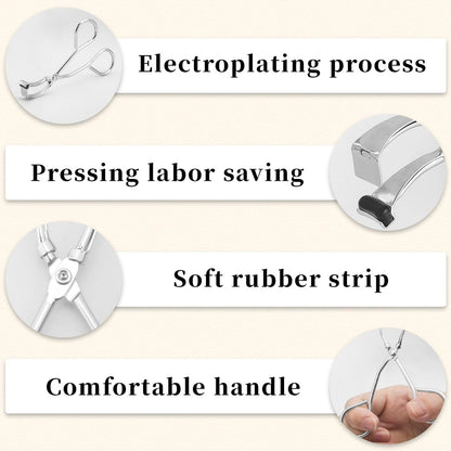 Qiifaiikooii Eyelash Curler for Short Lashes – Stainless Steel Lash Curler for Dramatic Curl in Seconds (Silver)