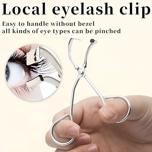 Qiifaiikooii Eyelash Curler for Short Lashes – Stainless Steel Lash Curler for Dramatic Curl in Seconds (Silver) - görsel 4