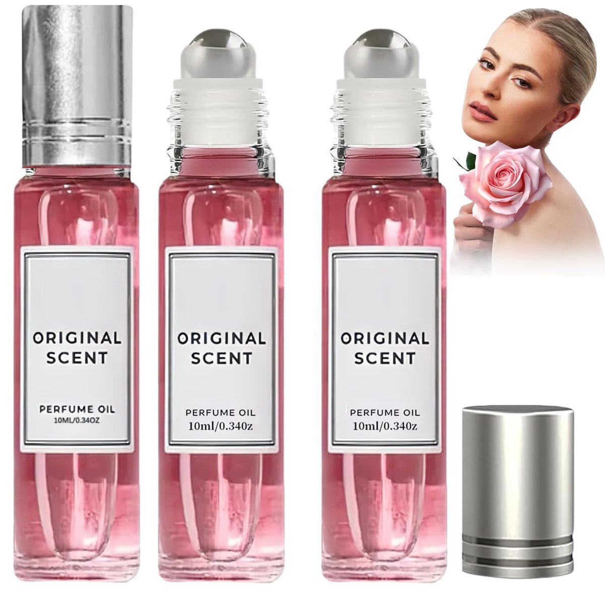 AUJ 3-Piece Pheromone Perfume Set for Women – Long Lasting Roll-On Fragrance, Venom Flavor - görsel 1