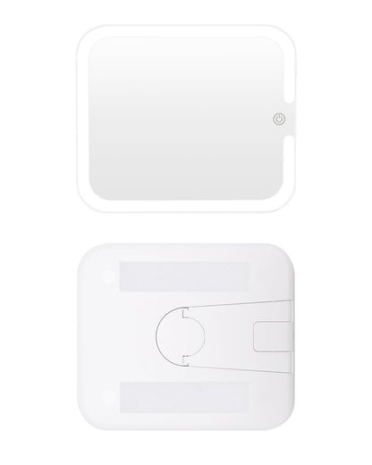 Relavel Makeup Mirror with Lights - LED Replacement for Makeup Bag, 3 Color Lighting, Brightness Adjustable, 8.3 x 5.1 Inches, White Avelisse