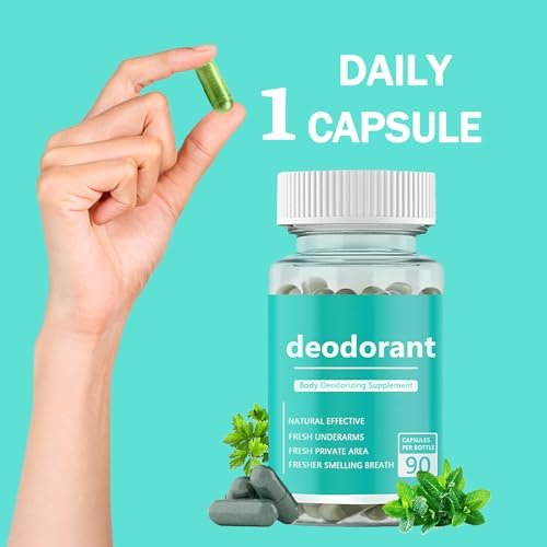 SIRDIKA Body Deodorizing Supplement - Internal Deodorant Chlorophyll Capsules for Odor Control, 90 Count Avelisse