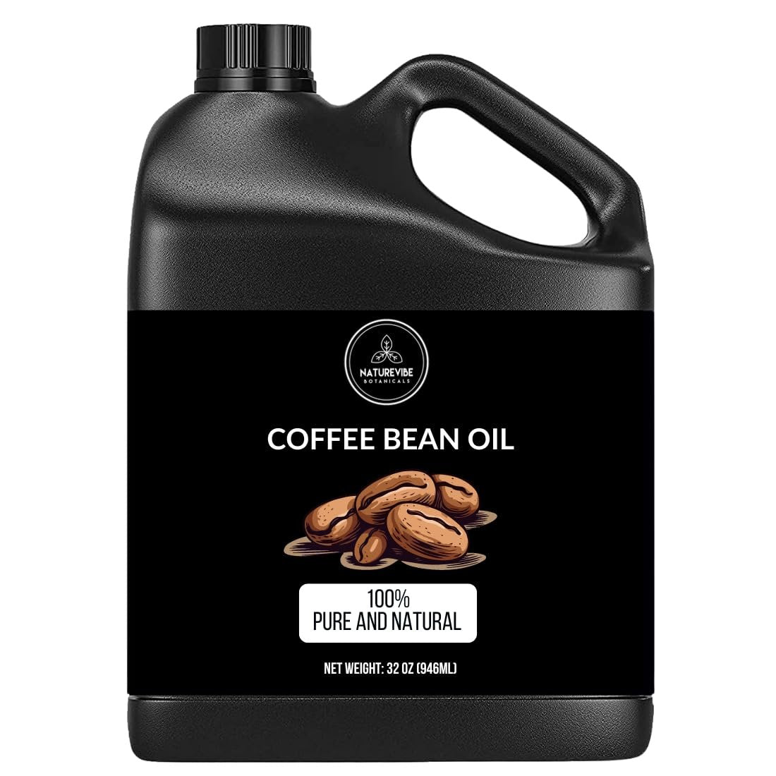 Naturevibe Botanicals 100% Pure Coffee Bean Oil - 32 oz | Natural Moisturizer for Skin & Hair Care Avelisse