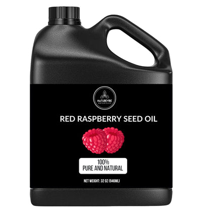 Naturevibe Botanicals Red Raspberry Oil - 100% Pure & Natural for Skin & Hair Care (32 oz) Avelisse