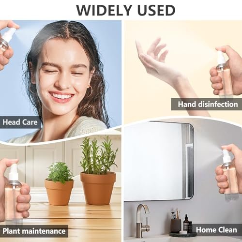 DTDNZKN 4 Pack 4 oz (120ml) Small Spray Bottles - Fine Mist, Refillable, Reusable Plastic Spray Bottles for Hair, Cleaning, Plants, and Travel - görsel 10