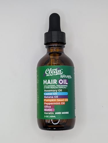 Clean Beauty Rosemary Hair Oil for Growth with Castor Oil, Batana Oil, Pumpkin Seed Oil, Peppermint Oil, Silica, Biotin, Collagen, Keratin, Saw Palmetto, Horsetail, Tea Tree, Vit E, Aloe Vera, Jojoba (2 Fl Oz) Avelisse