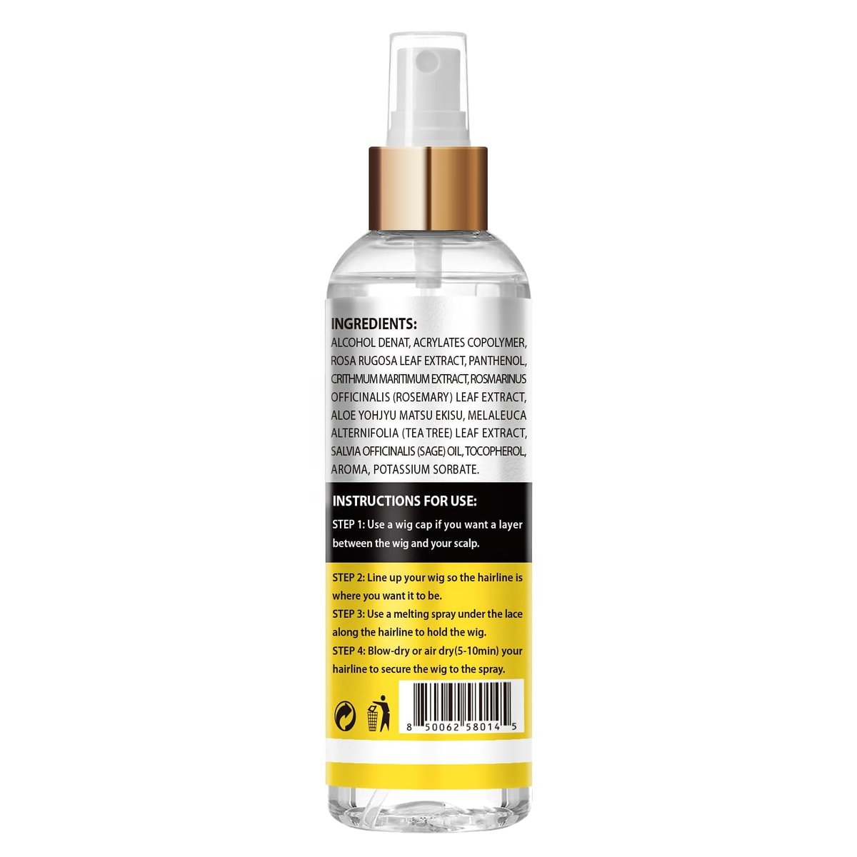 Goiple Lace Melting and Holding Spray – 8.45 fl oz Glue-Less Hair Adhesive for Wigs, Lace Frontals, and Closure Extensions | Strong Natural Hold with Control - görsel 17
