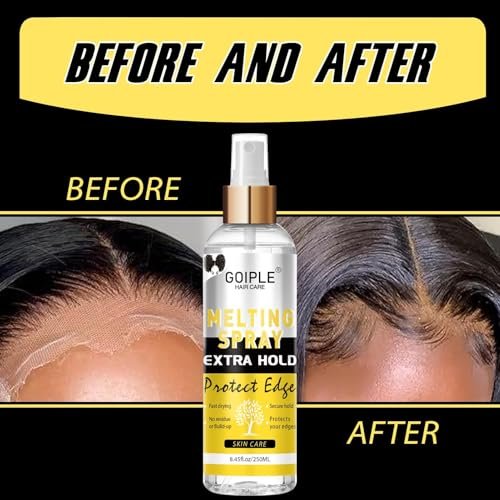 Goiple Lace Melting and Holding Spray – 8.45 fl oz Glue-Less Hair Adhesive for Wigs, Lace Frontals, and Closure Extensions | Strong Natural Hold with Control - görsel 16