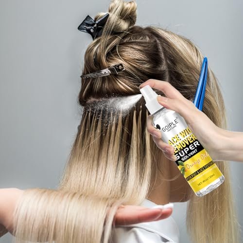 Tape in Extension Remover – 4 FL OZ Fast Acting Hair Glue Remover for Tape In Extensions, Wig Adhesive Remover, Removes Hair Glue, Wig Tape & Edge Brush - görsel 14