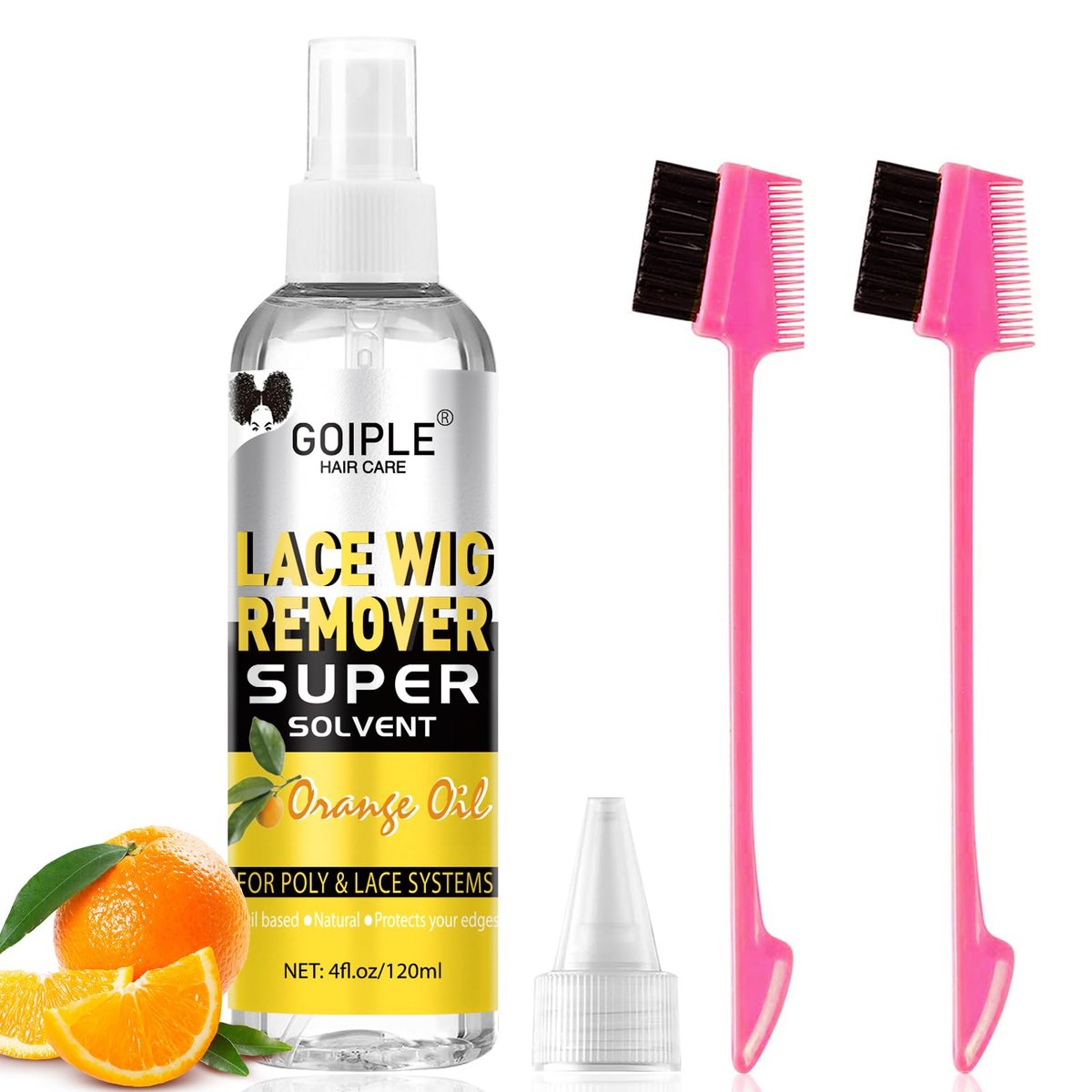 Tape in Extension Remover – 4 FL OZ Fast Acting Hair Glue Remover for Tape In Extensions, Wig Adhesive Remover, Removes Hair Glue, Wig Tape & Edge Brush - görsel 1