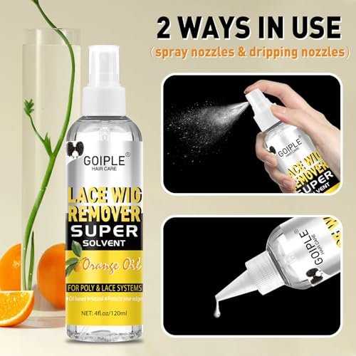 Tape in Extension Remover – 4 FL OZ Fast Acting Hair Glue Remover for Tape In Extensions, Wig Adhesive Remover, Removes Hair Glue, Wig Tape & Edge Brush - görsel 10