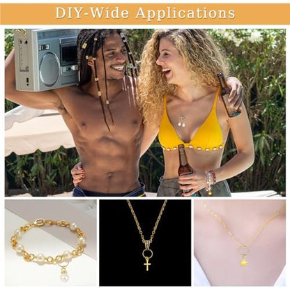 296PCS Hair Jewelry for Braids - Gold & Silver Hair Cuffs, Charms, Braid Jewelry, Metal Hair Clips for Locs, Braid Clips, Hair Rings Decorations for Women Men Unisex