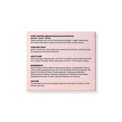 Knours Pore Control Exfoliating Korean Toner Pads | LHA for Sensitive Skin | Refine Textured Skin and Blemishes, Control Sebum, Tighten Pores | 90 Count Avelisse