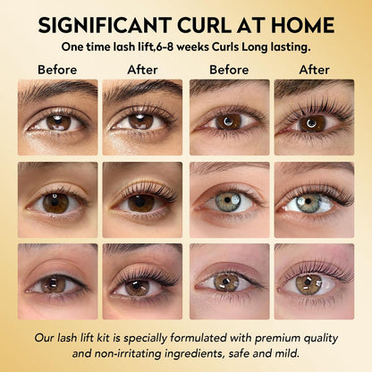 GOLLEE Lash Lift Kit & Brow Lamination Kit - Professional Eyelash Perm Kit for Semi-Permanent Curling, Easy for Beginners, Salon-Quality Results at Home Avelisse