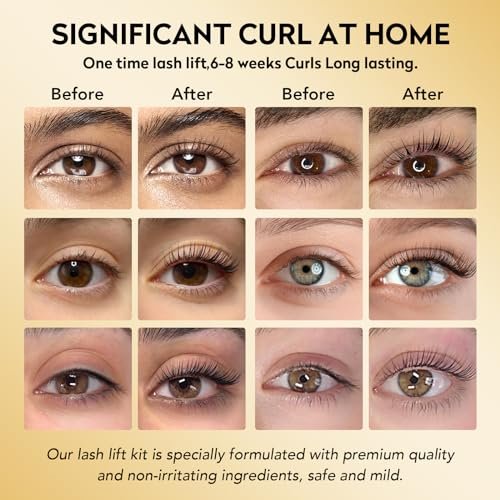 GOLLEE Lash Lift Kit & Brow Lamination Kit - Professional Eyelash Perm Kit for Semi-Permanent Curling, Easy for Beginners, Salon-Quality Results at Home Avelisse