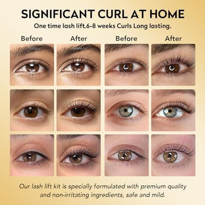 GOLLEE Lash Lift Kit & Brow Lamination Kit - Professional Eyelash Perm Kit for Semi-Permanent Curling, Easy for Beginners, Salon-Quality Results at Home Avelisse