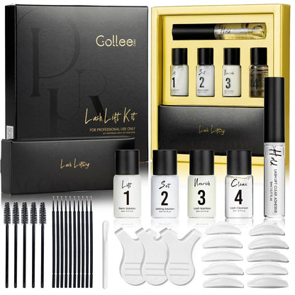 GOLLEE Lash Lift Kit & Brow Lamination Kit - Professional Eyelash Perm Kit for Semi-Permanent Curling, Easy for Beginners, Salon-Quality Results at Home Avelisse