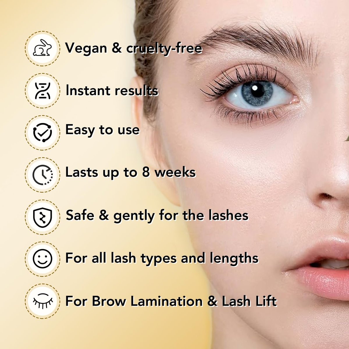 GOLLEE Lash Lift Kit & Brow Lamination Kit - Professional Eyelash Perm Kit for Semi-Permanent Curling, Easy for Beginners, Salon-Quality Results at Home Avelisse