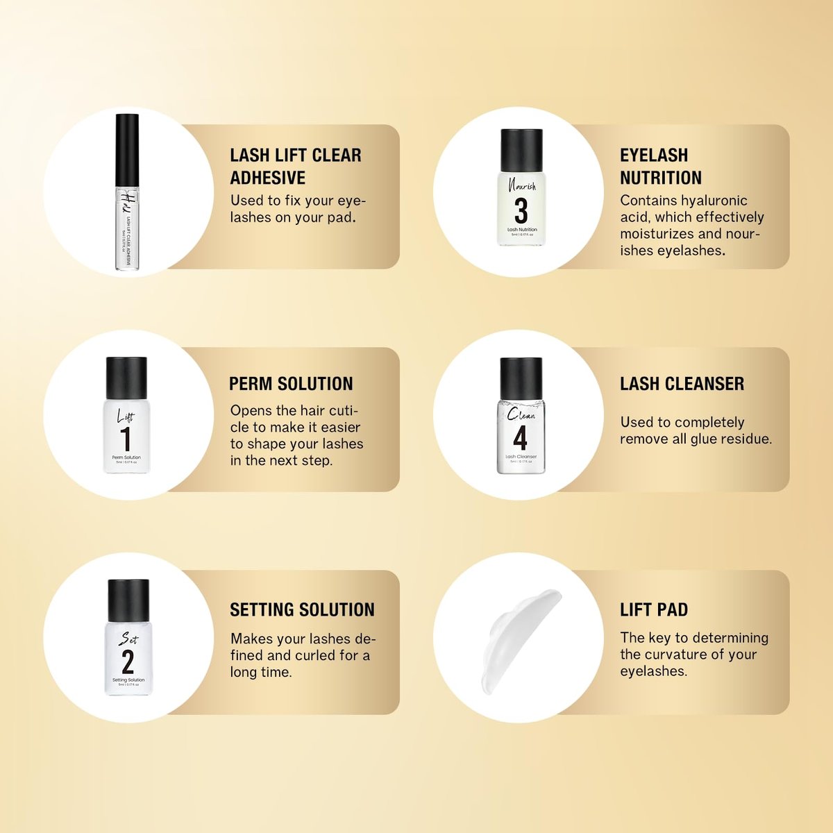 GOLLEE Lash Lift Kit & Brow Lamination Kit - Professional Eyelash Perm Kit for Semi-Permanent Curling, Easy for Beginners, Salon-Quality Results at Home Avelisse