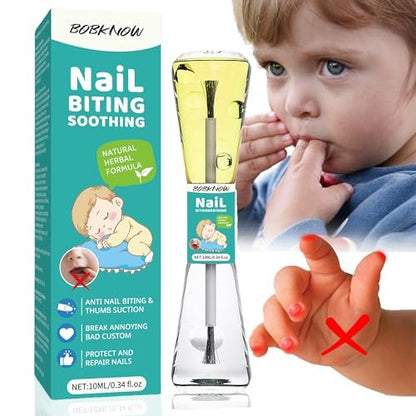 BOBKNOW 10 ml Nail Biting Treatment for Kids – Bitter Melon Extract Polish to Stop Nail Biting, Protect & Repair, Correct Bad Habits Avelisse