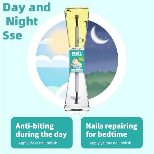 BOBKNOW 10 ml Nail Biting Treatment for Kids – Bitter Melon Extract Polish to Stop Nail Biting, Protect & Repair, Correct Bad Habits Avelisse