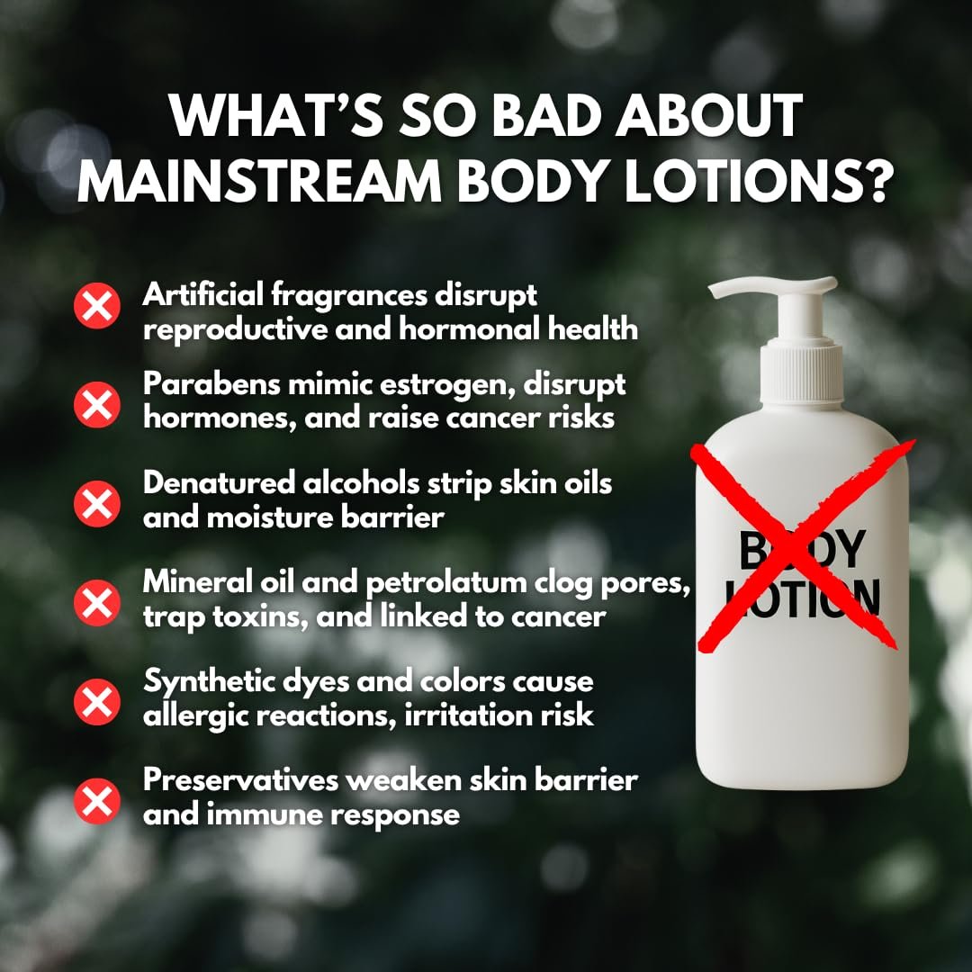 PRIMALS All Natural Body Lotion - Cocoa Butter & Mango Butter - 100% Naturally Derived Ingredients - Alcohol Free, Artificial Fragrance Free, Paraben Free, Petroleum Derivative Free - 8.45 oz Avelisse
