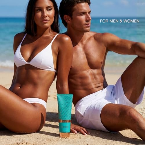 Onyx Strongest Dark Tanning Accelerator Lotion - Indoor & Outdoor Tan Enhancer, Super Moisturizing, Tropical Scent, No-SPF, 8.5 Fl Oz Avelisse