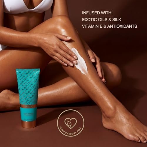 Onyx Strongest Dark Tanning Accelerator Lotion - Indoor & Outdoor Tan Enhancer, Super Moisturizing, Tropical Scent, No-SPF, 8.5 Fl Oz Avelisse