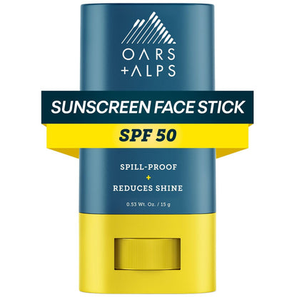 Oars + Alps Matte Face Sunscreen Stick SPF 50 – Fragrance Free, Water & Sweat Resistant, Travel Size Avelisse