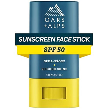 Oars + Alps Matte Face Sunscreen Stick SPF 50 – Fragrance Free, Water & Sweat Resistant, Travel Size Avelisse