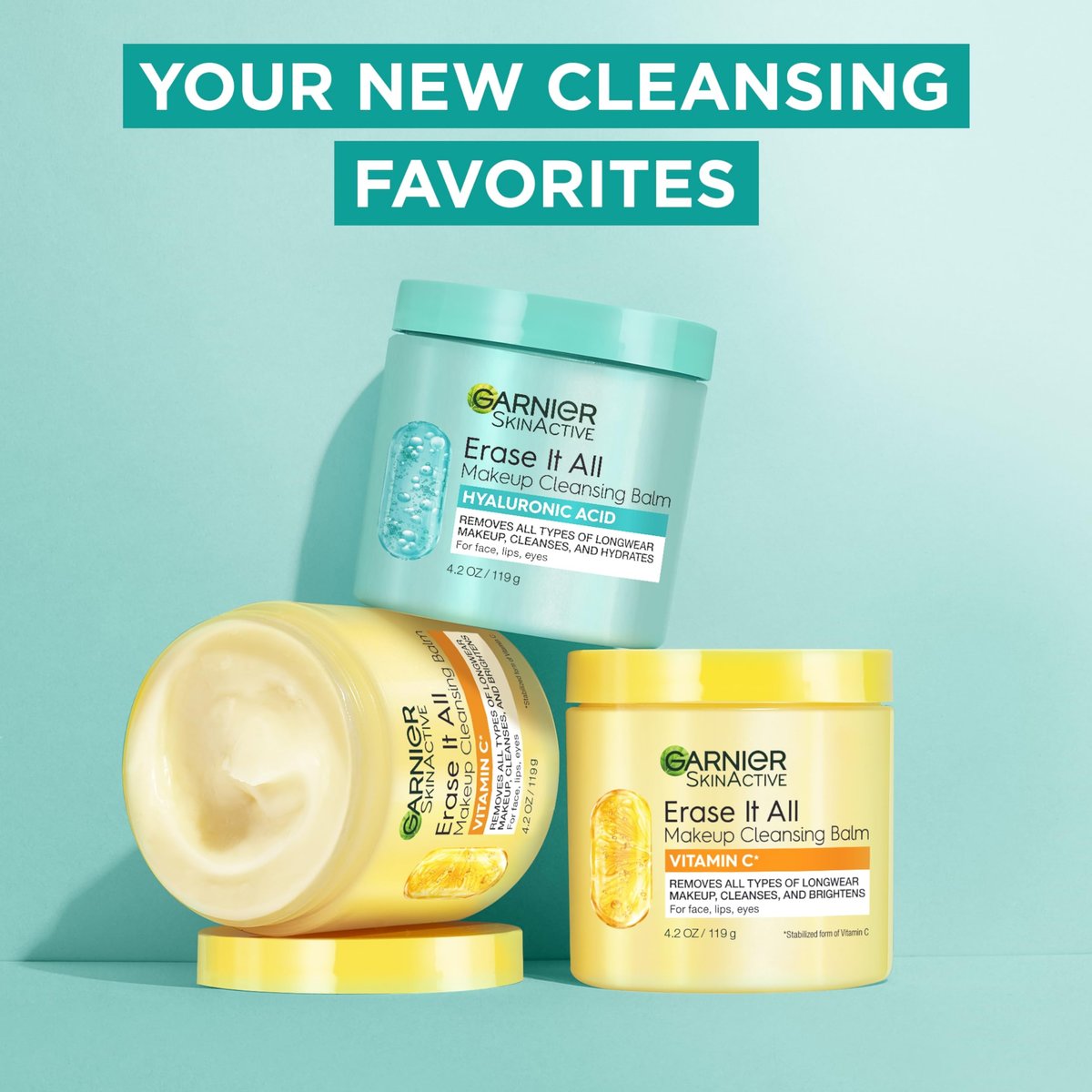Garnier Erase It All Makeup Cleansing Balm with Hyaluronic Acid, Replumping Facial Cleanser and Makeup Remover, 4.2 Oz - görsel 11