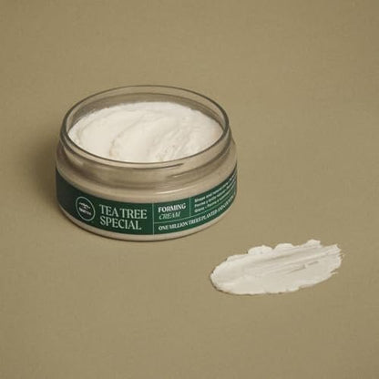 Tea Tree Forming Cream - Flexible Hold, Natural Shine Finish for All Hair Types, 3 oz Avelisse