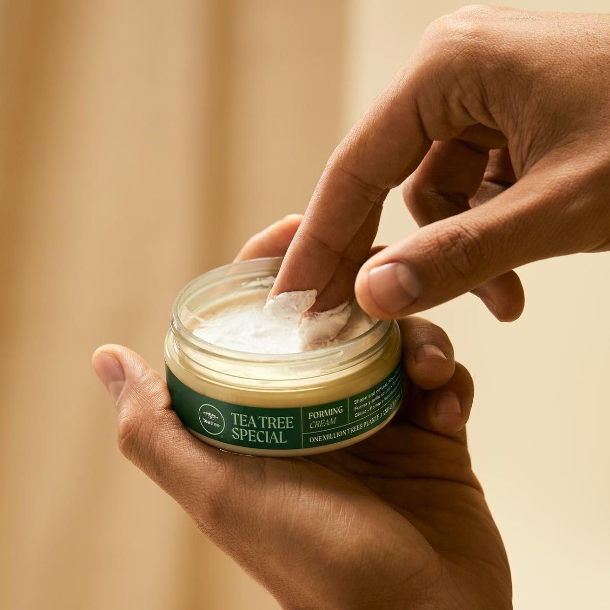 Tea Tree Forming Cream - Flexible Hold, Natural Shine Finish for All Hair Types, 3 oz Avelisse