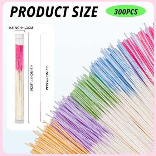 opasyo Ear Hole Cleaner 300-Pack | Disposable Piercing Cleaner Floss in 5 Colors | Earring Hole Care for All Genders - görsel 4