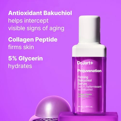 Dr.Jart+ Prejuvenation Firming Bakuchiol Serum with Collagen Peptides | Korean Anti-Aging Serum | Sensitive Skin Friendly | 1.69 Fl Oz Avelisse