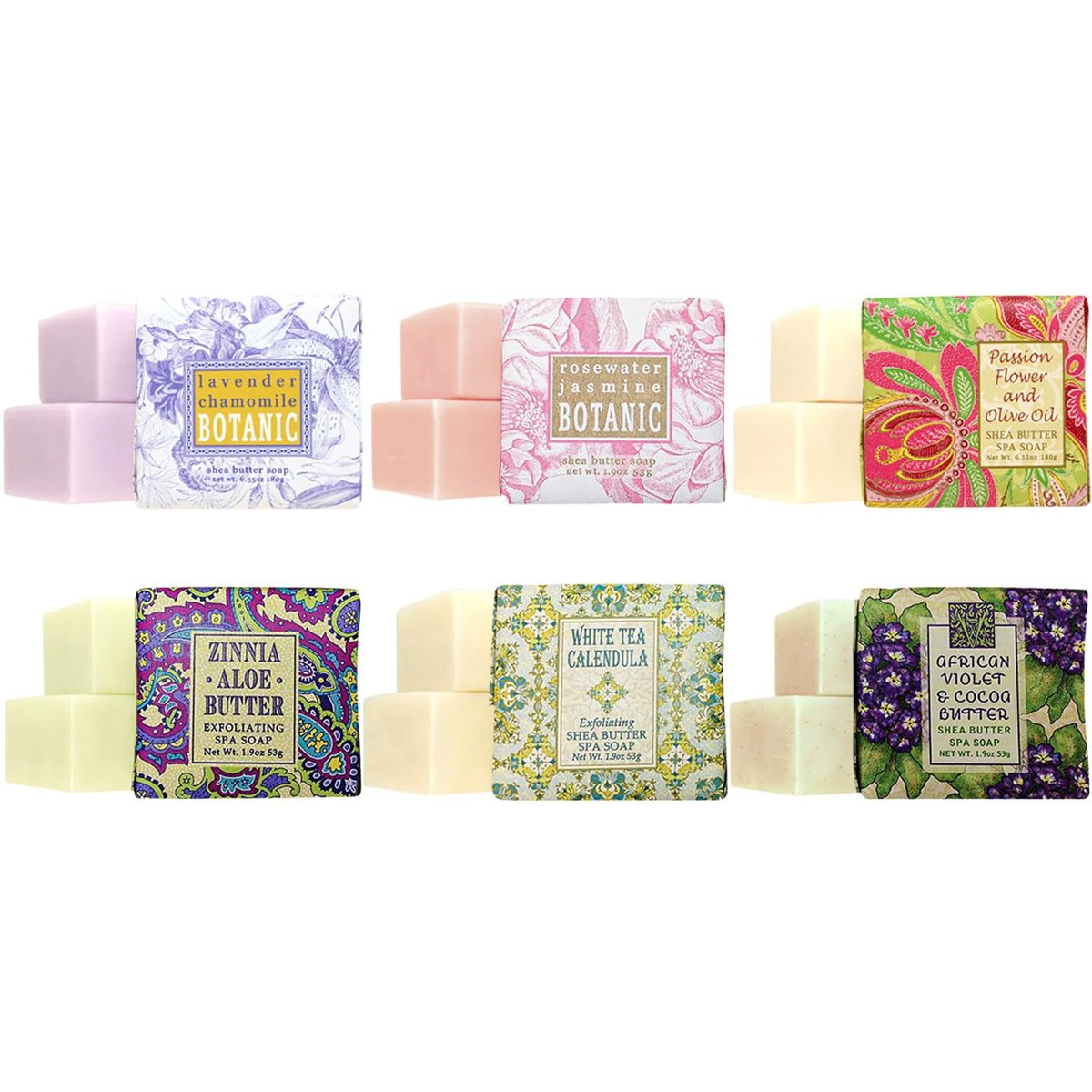 Greenwich Bay Soap Gift Set - Luxury Mini Soap Bars for Women, Natural Variety Pack of 6 Individually Wrapped Guest Soaps - görsel 1
