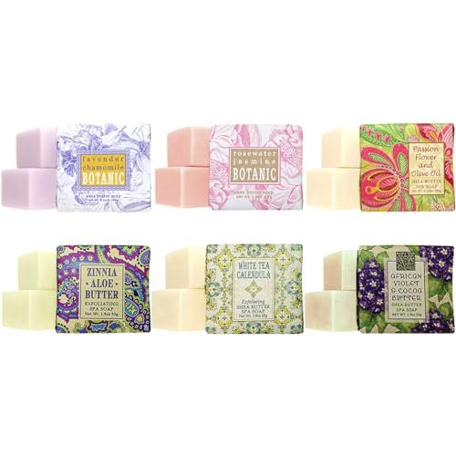 Greenwich Bay Soap Gift Set - Luxury Mini Soap Bars for Women, Natural Variety Pack of 6 Individually Wrapped Guest Soaps - görsel 2