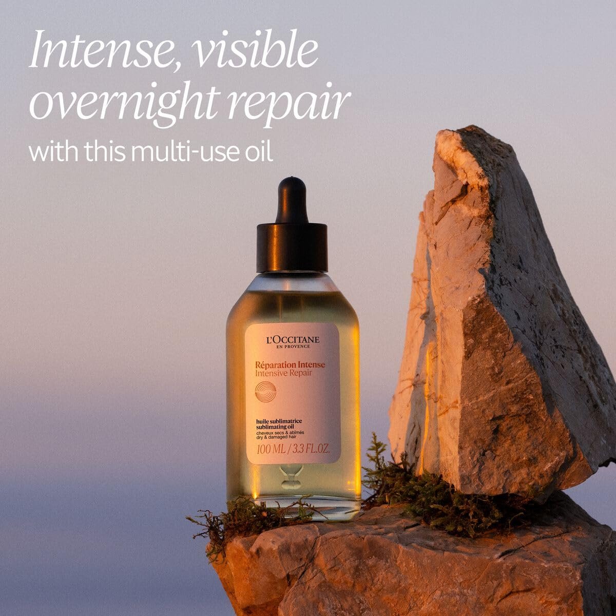 L'Occitane Intensive Repair Sublimating Oil – 3.30 fl oz Hair Treatment - görsel 3