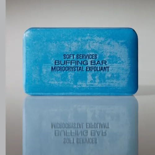 JIGME CALA Soft.Services Buffing Bar Microcrystal Exfoliating Body Bar for KP and Ingrown Hair (2 Pack, 7.5 oz) Avelisse
