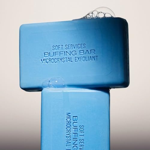 JIGME CALA Soft.Services Buffing Bar Microcrystal Exfoliating Body Bar for KP and Ingrown Hair (2 Pack, 7.5 oz) Avelisse