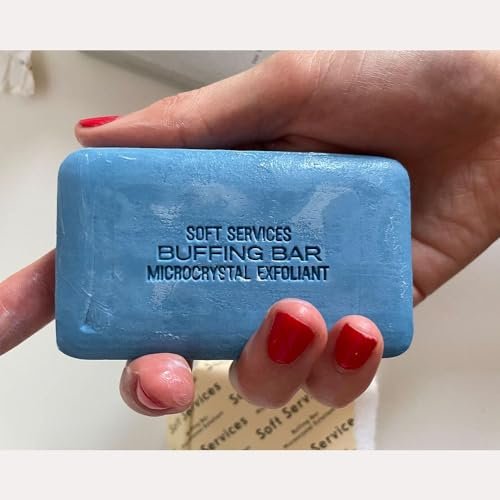 JIGME CALA Soft.Services Buffing Bar Microcrystal Exfoliating Body Bar for KP and Ingrown Hair (2 Pack, 7.5 oz) Avelisse